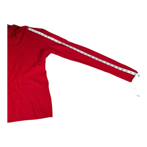 Neiman Marcus 100% Cashmere Red Turtleneck Sweater (Size [insert]) - Picture 7 of 10